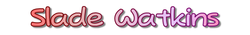 A colourful logo that reads "Slade Watkins"